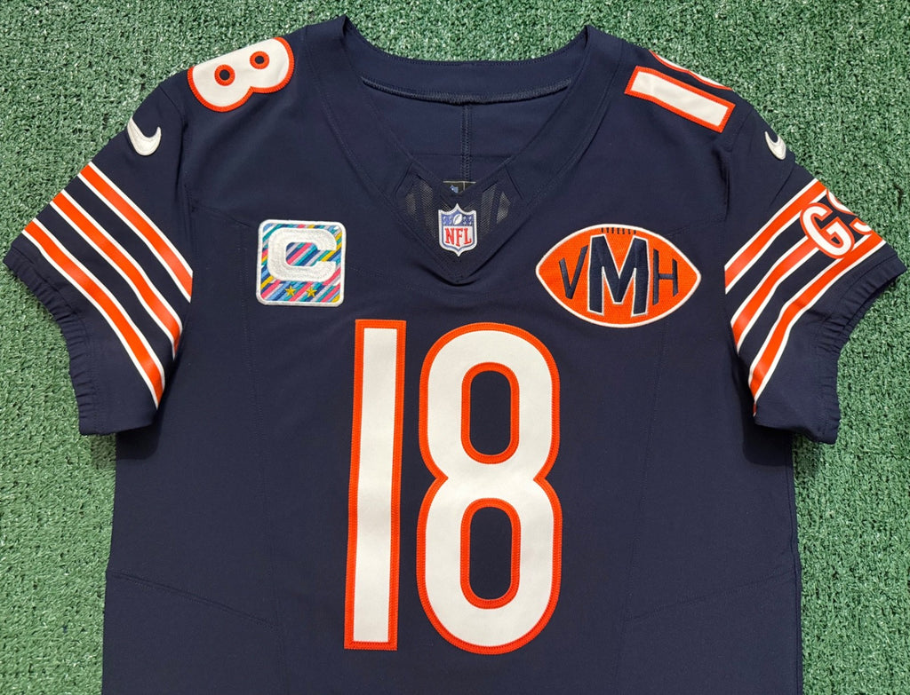 Caleb Williams Chicago Bears Jersey #18 Nike Vapor FUSE Elite Navy Size 40 (Medium) NFL