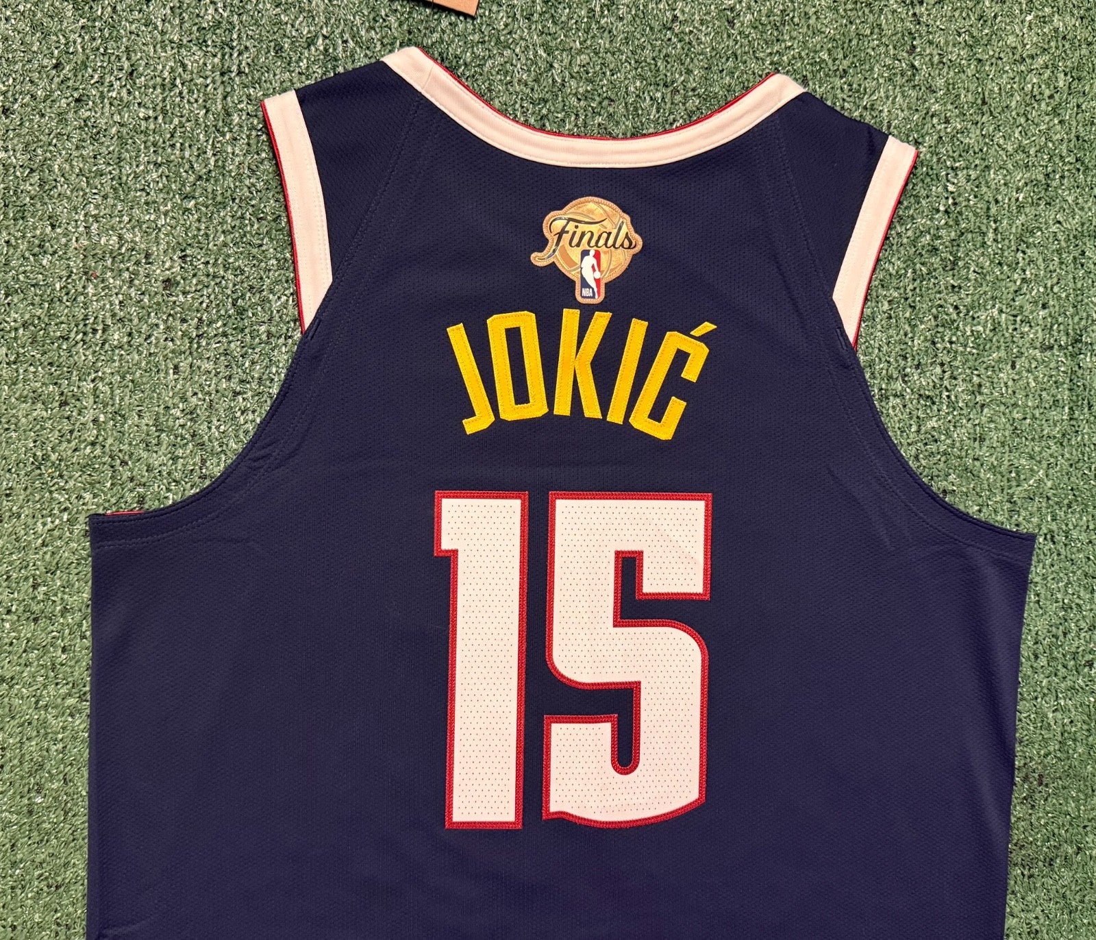 Nikola Jokic Denver Nuggets Jersey #15 Nike ADV Authentic Navy Size 48 (L) NBA