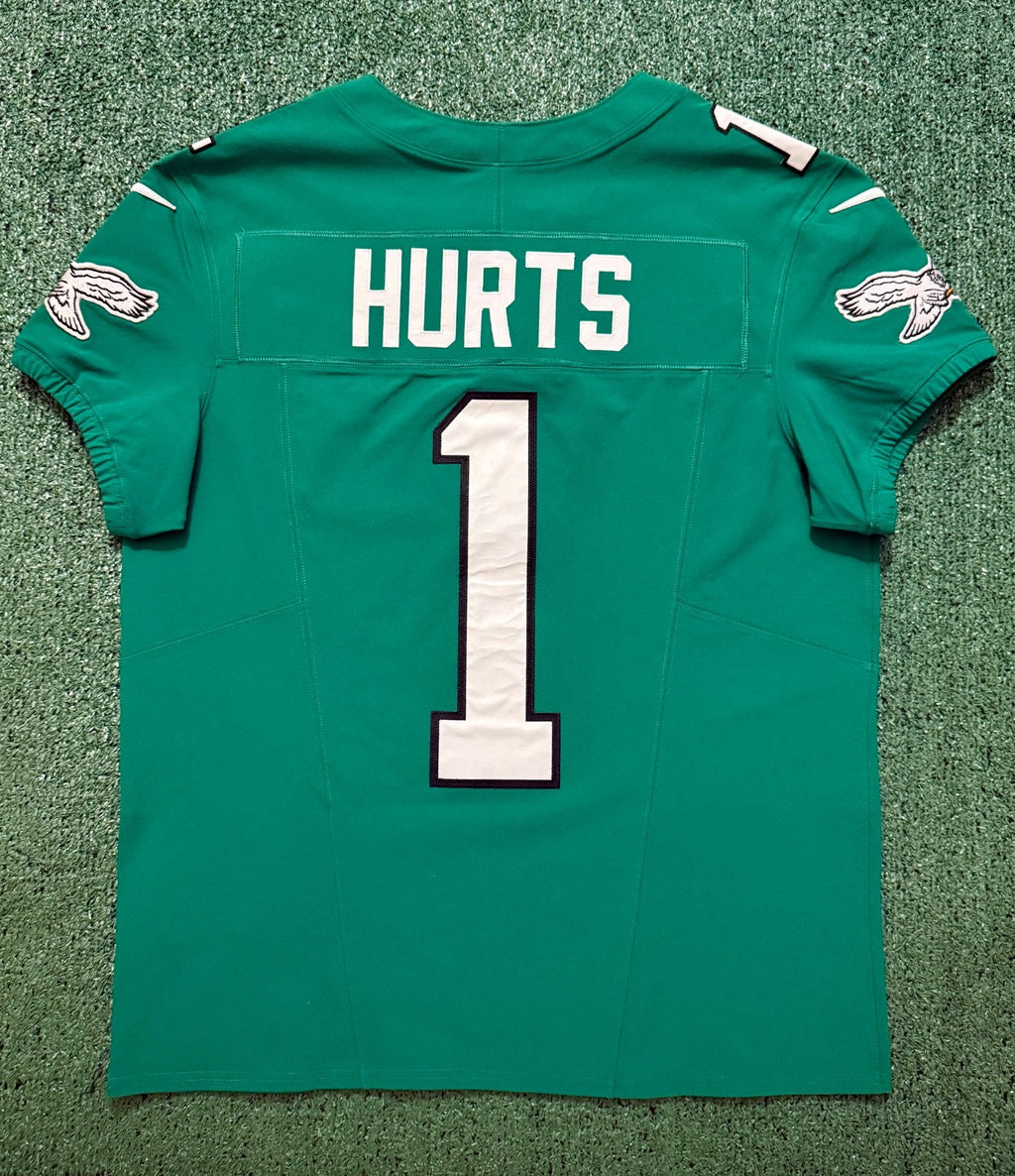 Jalen Hurts Philadelphia Eagles Jersey #1 Nike Vapor FUSE Elite Kelly Green size 44 (Large) NFL