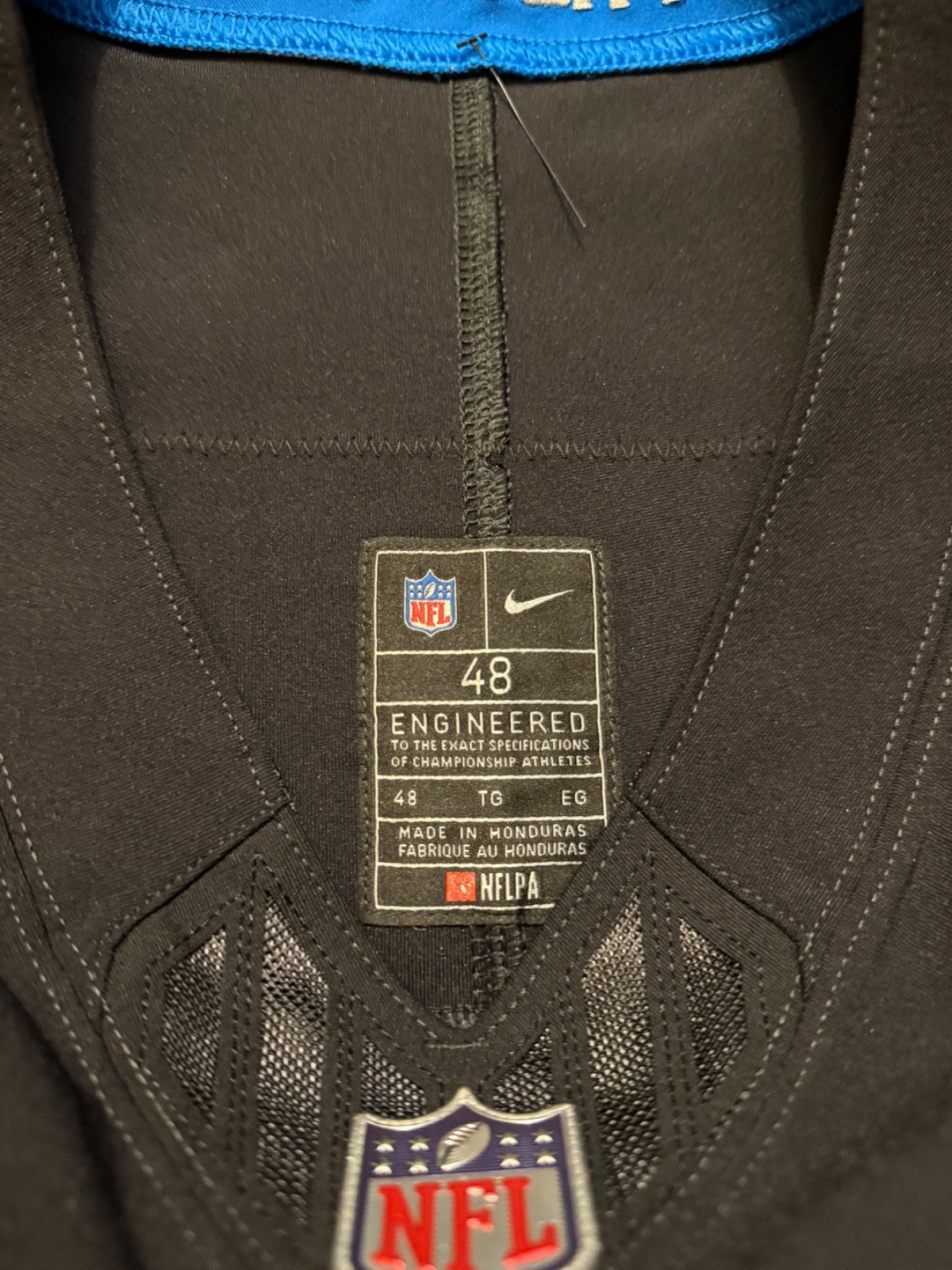 Jared Goff Detroit Lions Jersey #16  Nike Vapor FUSE Elite Black Size 48 (XL) NFL