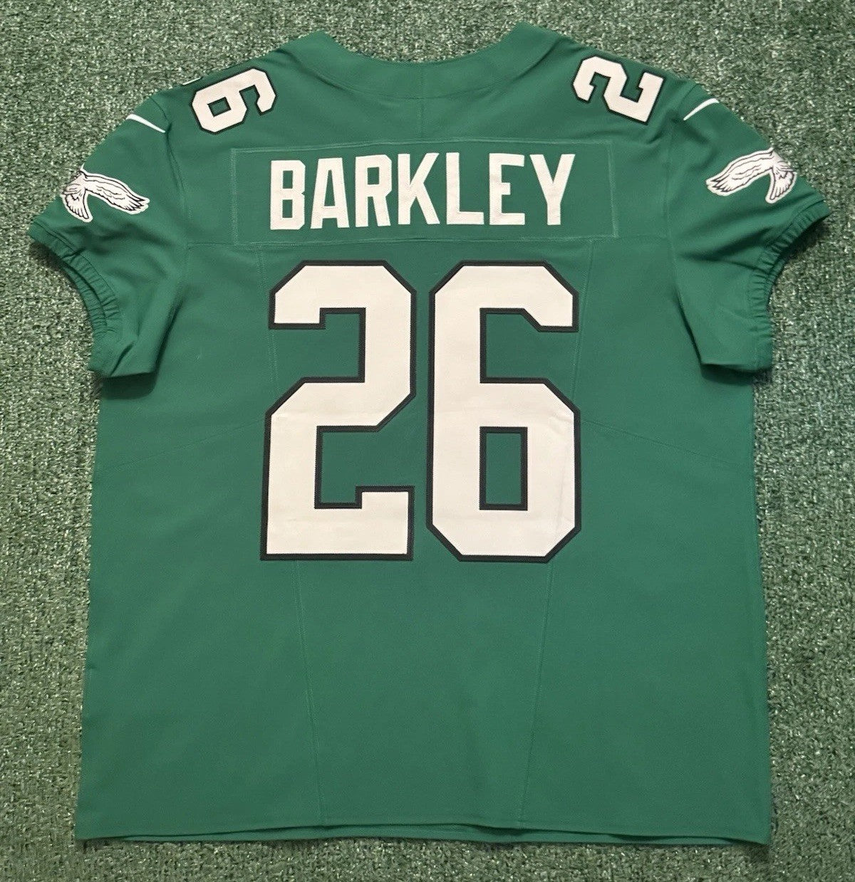 Saquon Barkley Philadelphia Eagles Jersey #26 Nike Vapor FUSE Elite Kelly Green Size 48 (XL) NFL