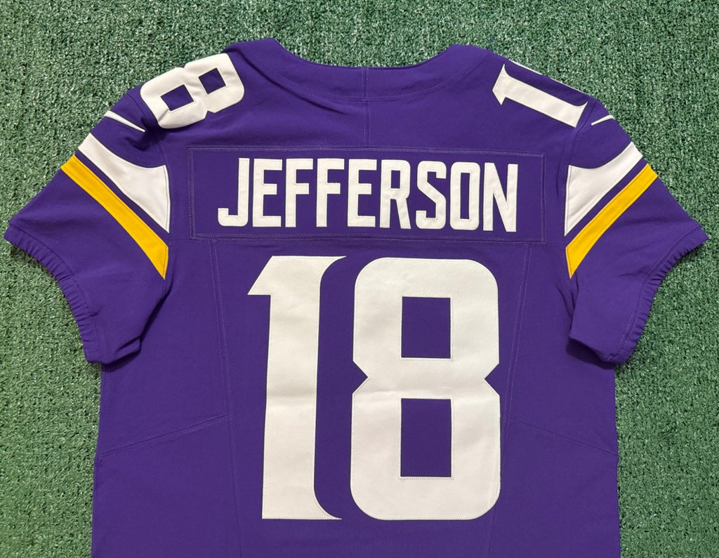 Justin Jefferson Minnesota Vikings Jersey #18 Nike Vapor FUSE Elite Purple Size 40 (Medium) NFL