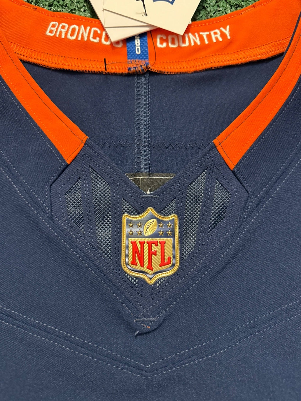 Pat Surtain II Denver Broncos Jersey #2 Nike Vapor Fuse Elite Navy Size 44 (L) NFL