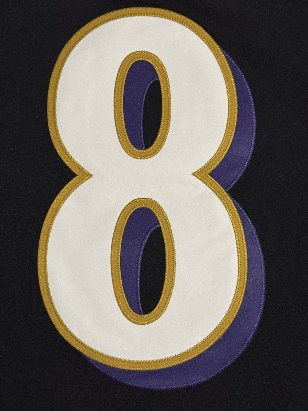 Lamar Jackson Baltimore Ravens Jersey #8 Nike Vapor FUSE Elite Black Size 44 (L) NFL