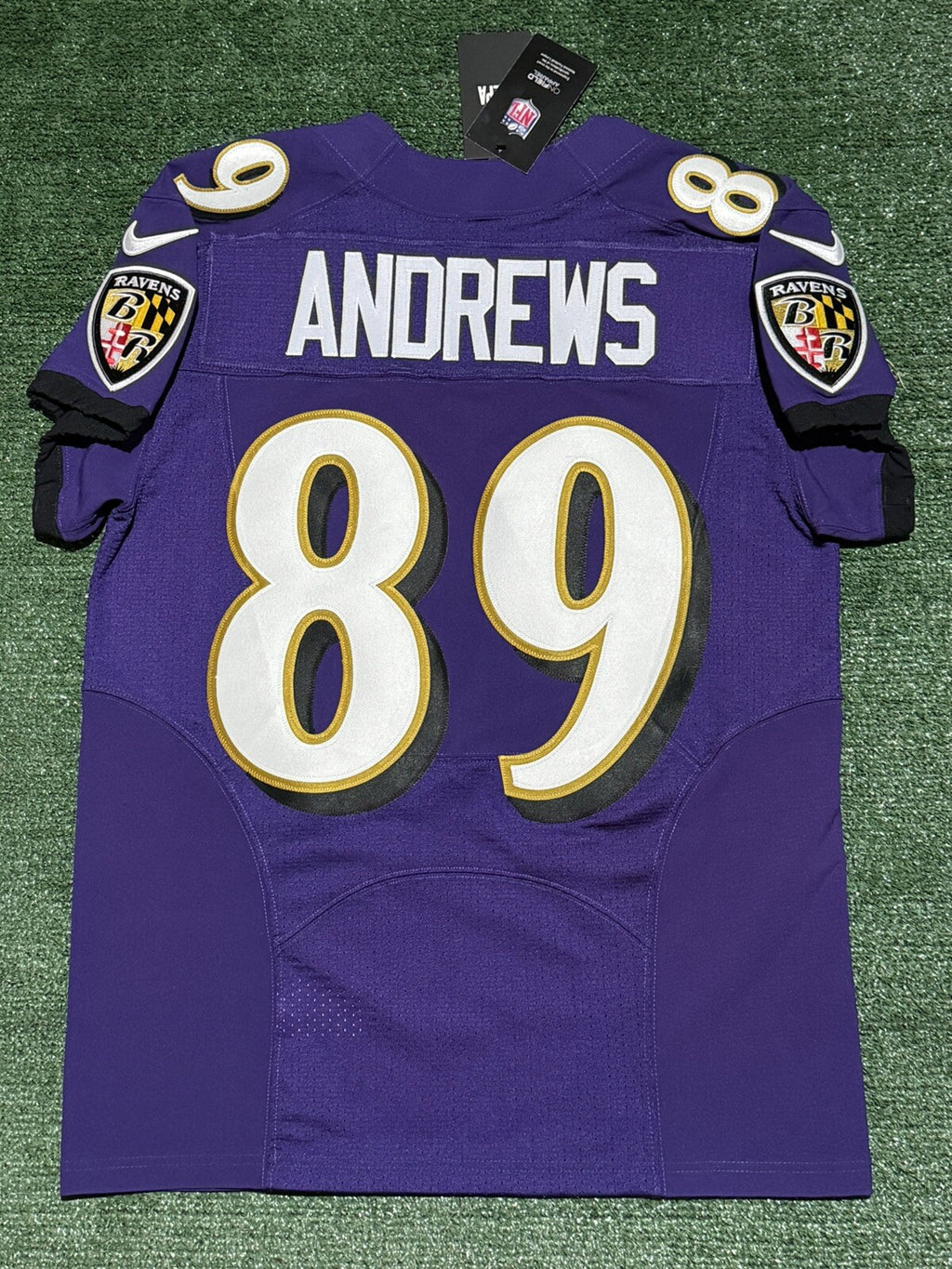 Mark Andrews Baltimore Ravens Jersey #89 Nike Vapor Elite Purple Size 40 (M) NFL