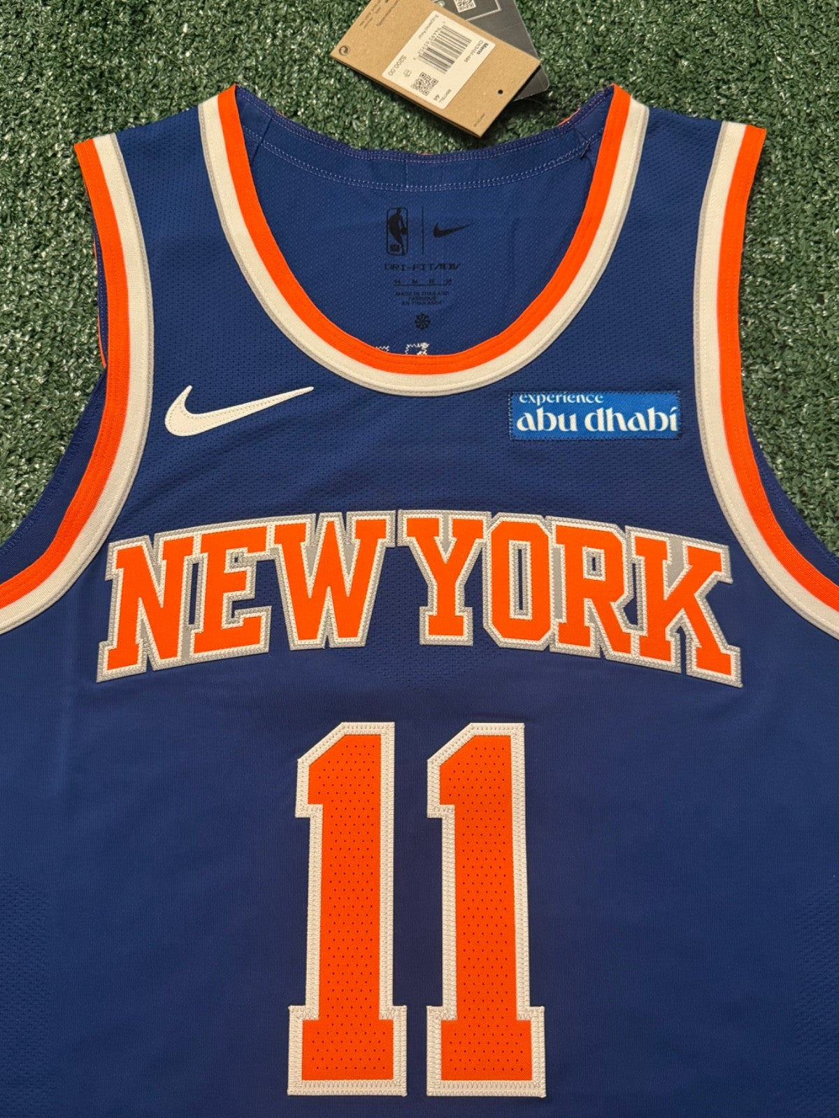 Jalen Brunson New York Knicks Jersey #11 Nike ADV Authentic Blue Size 44 (M) NBA