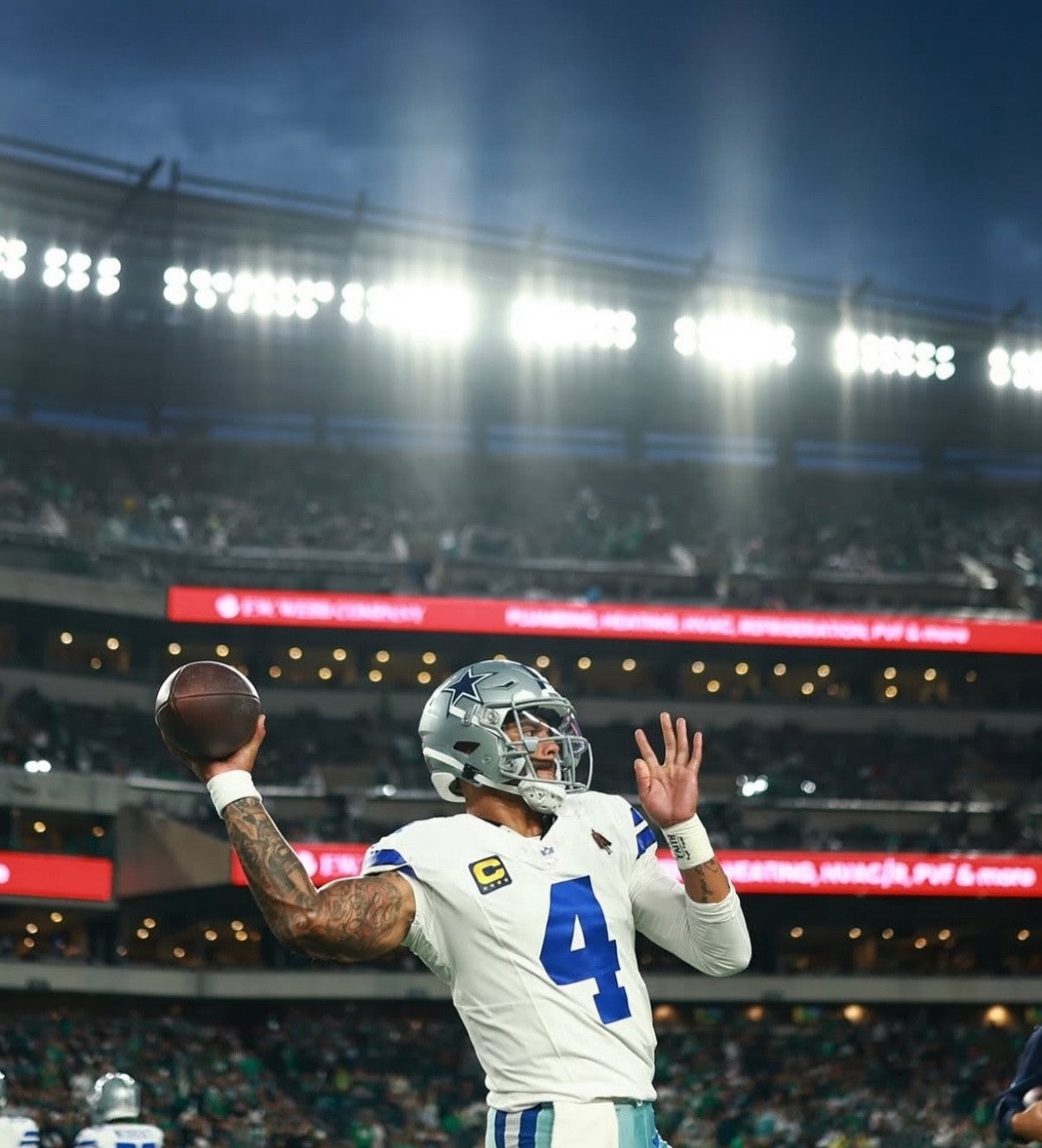 Dak Prescott Dallas Cowboys Jersey #4 Nike Vapor FUSE Elite White Size 48 (XL) NFL