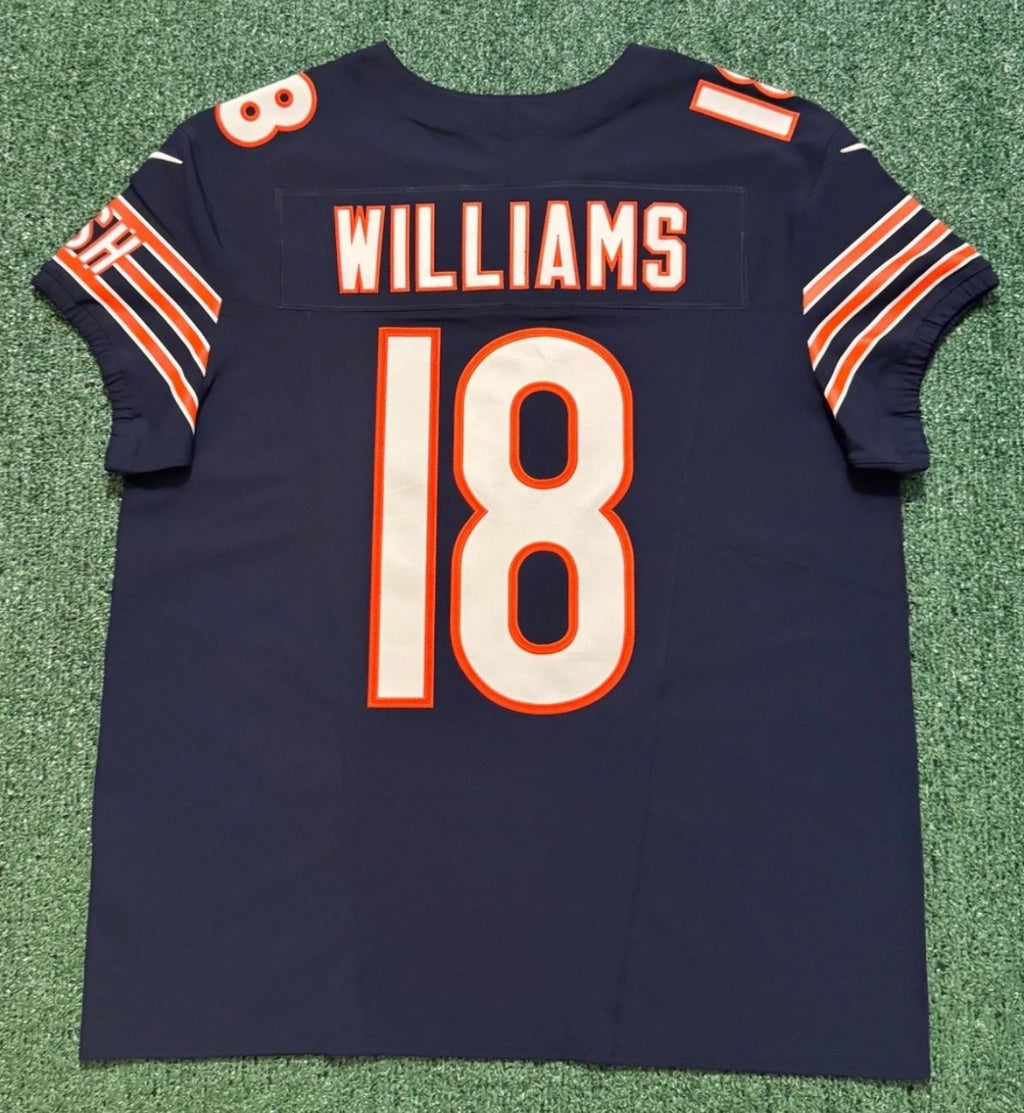Caleb Williams Chicago Bears Jersey #18 Nike Vapor FUSE Elite Navy Size 48 (XL) NFL