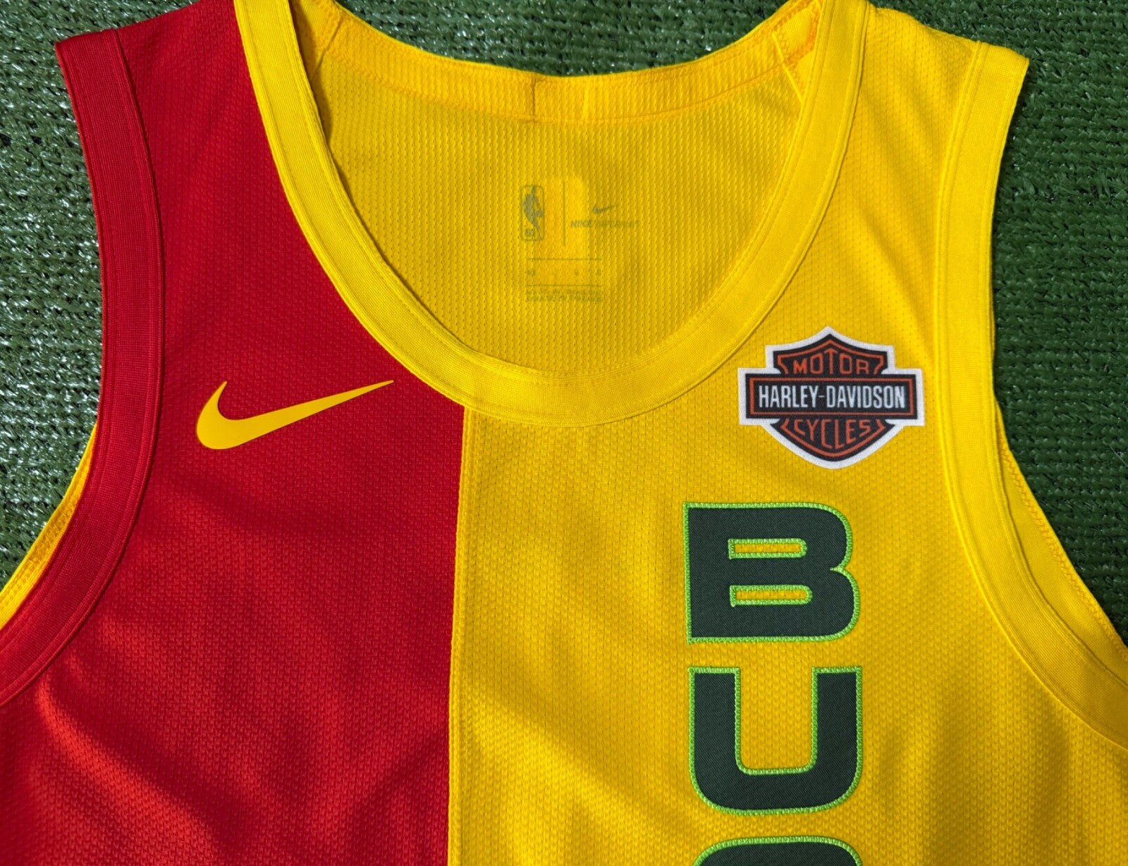 Giannis Antetokounmpo Milwaukee Bucks Jersey Nike VaporKnit Authentic Yellow Size 48 (Large) NBA