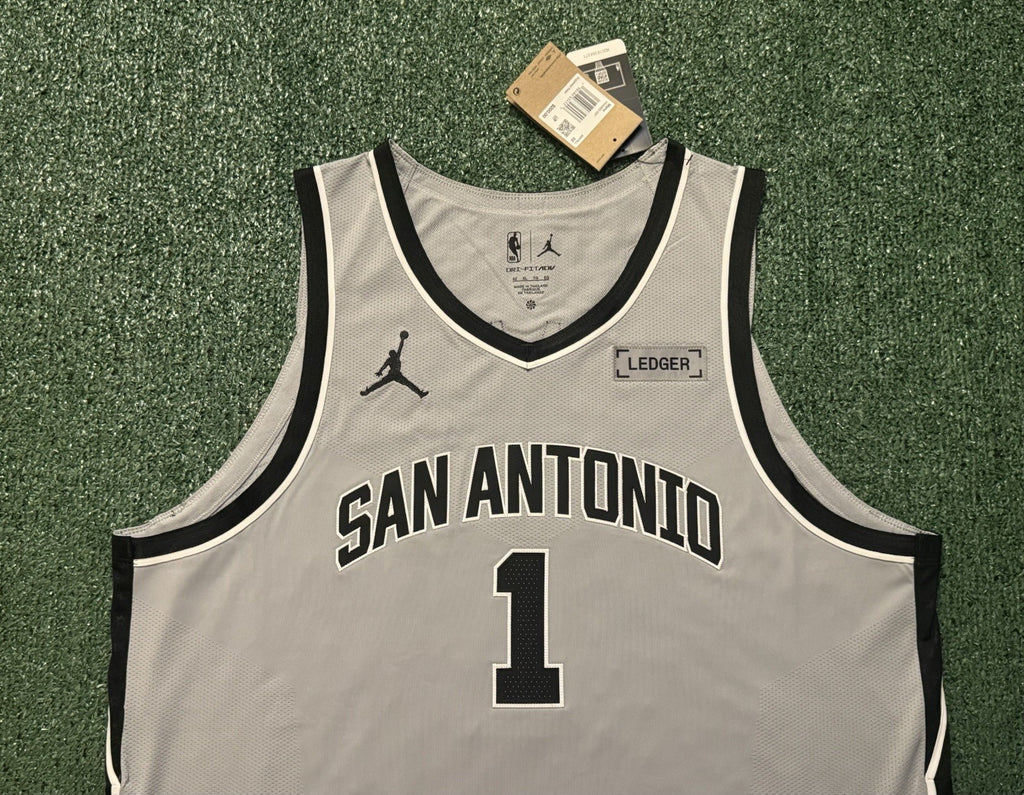 Victor Wembanyama San Antonio Spurs Jersey #1 Nike ADV Authentic Gray Size 52 (XL) NBA