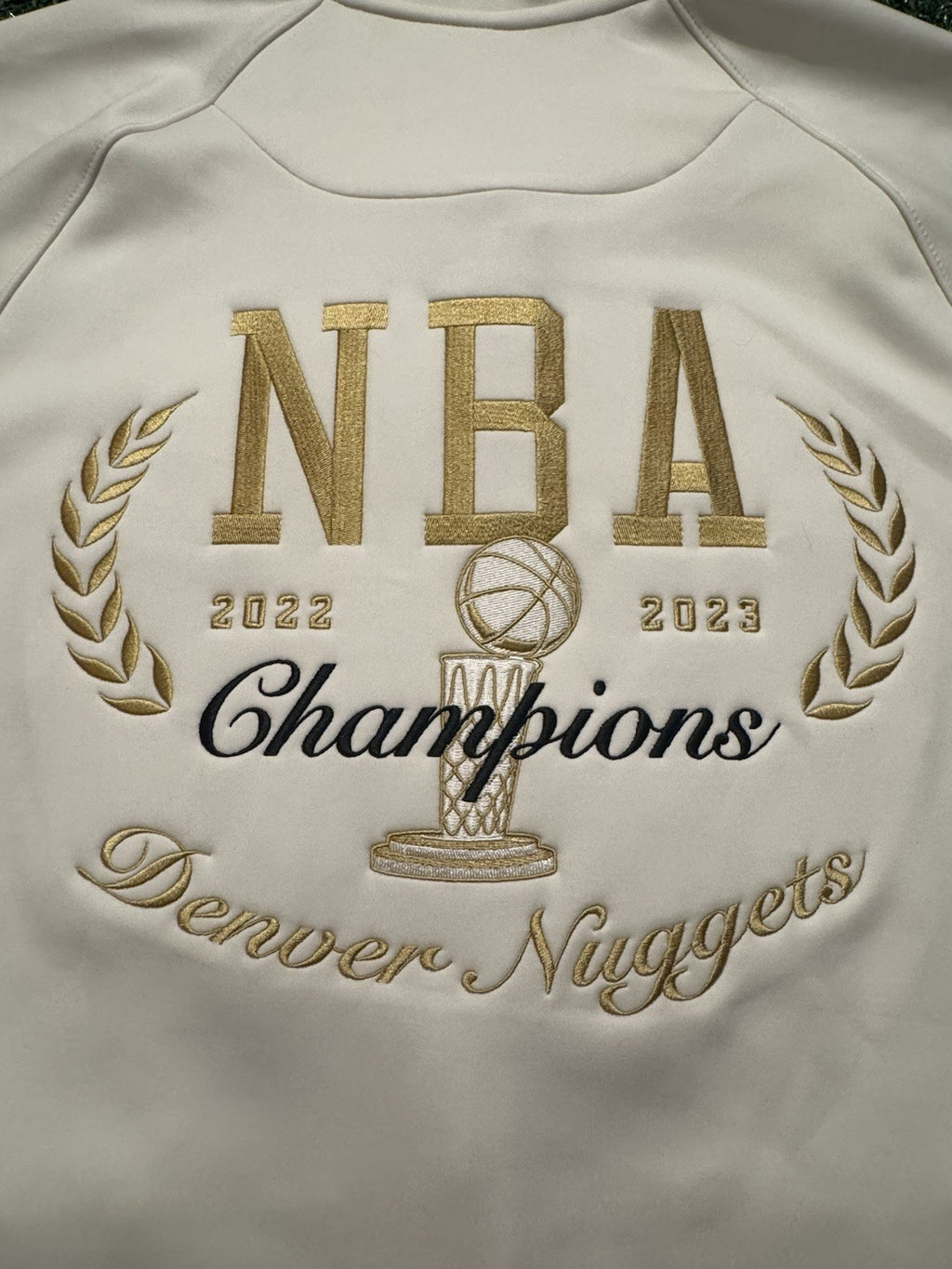 Authentic Denver Nuggets 2022-23 Nike NBA Champions Dri-Fit Full-Zip Jacket - L