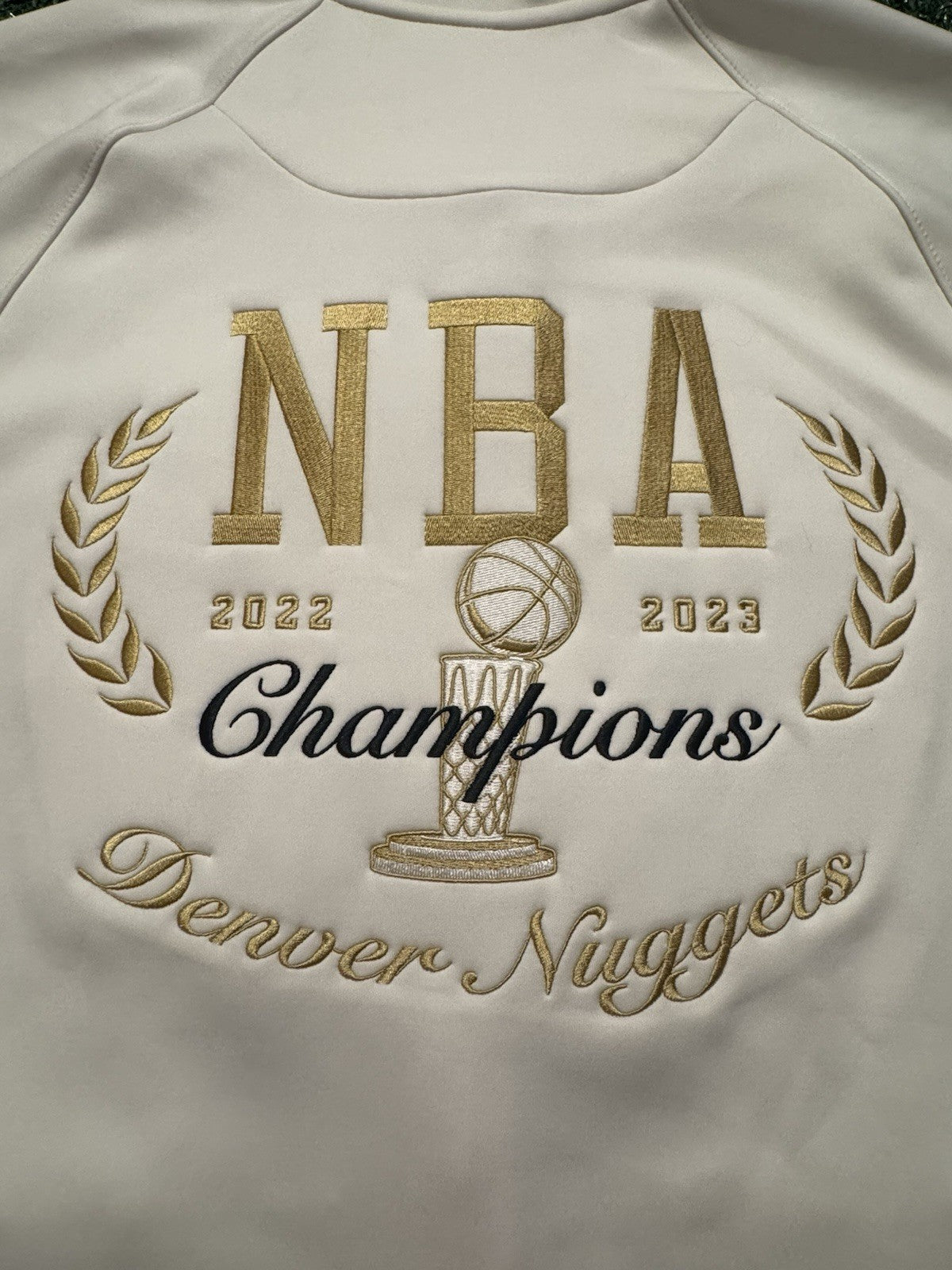Authentic Denver Nuggets 2022-23 Nike NBA Champions Dri-Fit Full-Zip Jacket - L
