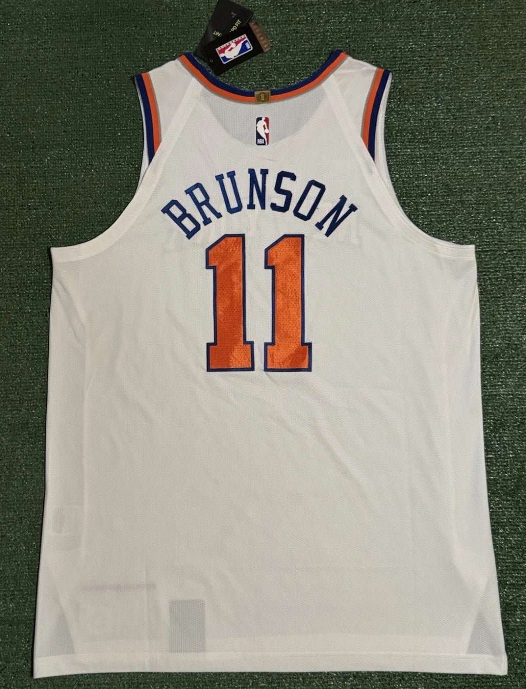 Jalen Brunson New York Knicks Jersey #11 Nike VaporKnit Authentic White Size 52 (XL) NBA