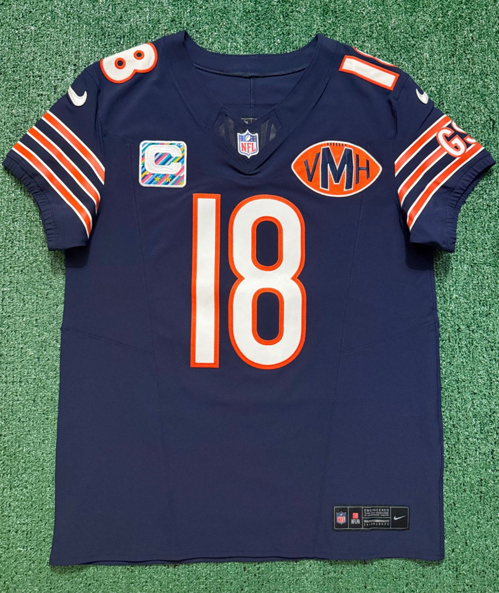 Caleb Williams Chicago Bears Jersey #18 Nike Vapor FUSE Elite Navy Size 40 (Medium) NFL