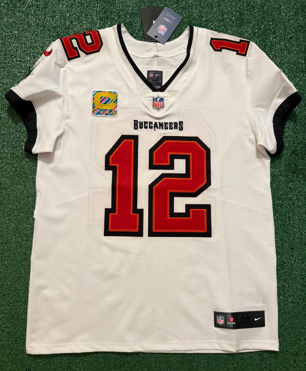 Tom Brady Tampa Bay Buccaneers Jersey #12 Nike Vapor Elite White size 44 (Large) NFL