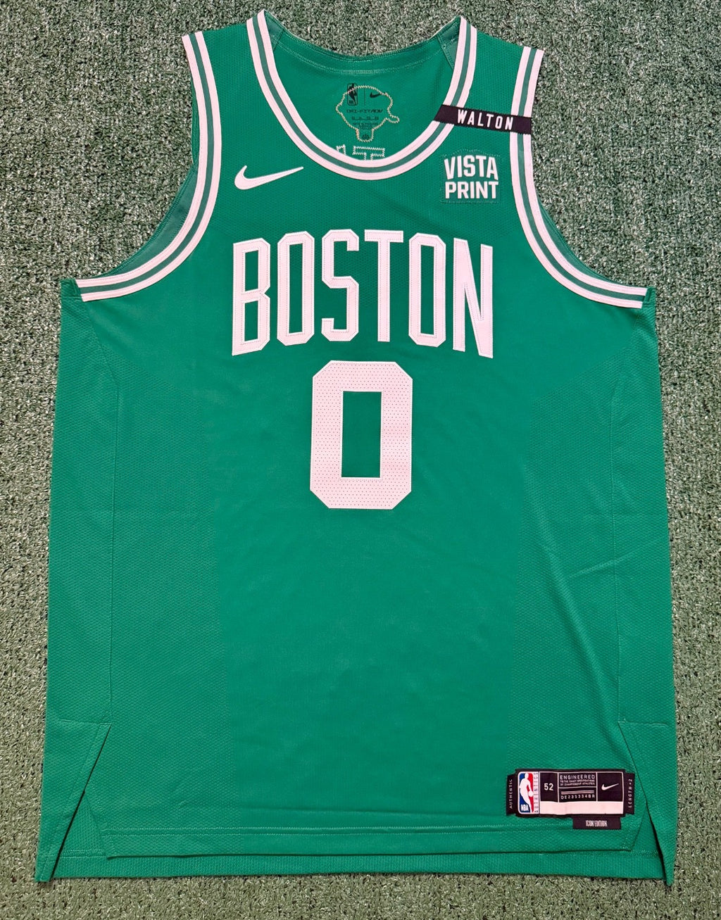 Jayson Tatum Boston Celtics Jersey #0 Nike ADV Authentic Green Size 52 (XL) NBA