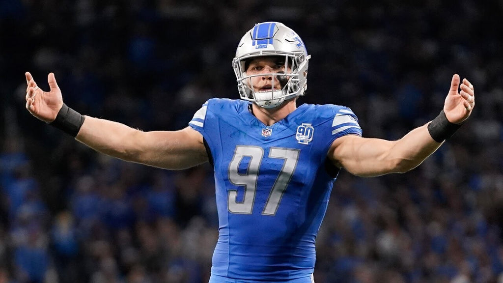 Aidan Hutchinson Detroit Lions Jersey #97 Nike Vapor FUSE Elite Blue size 48 (XL) NFL