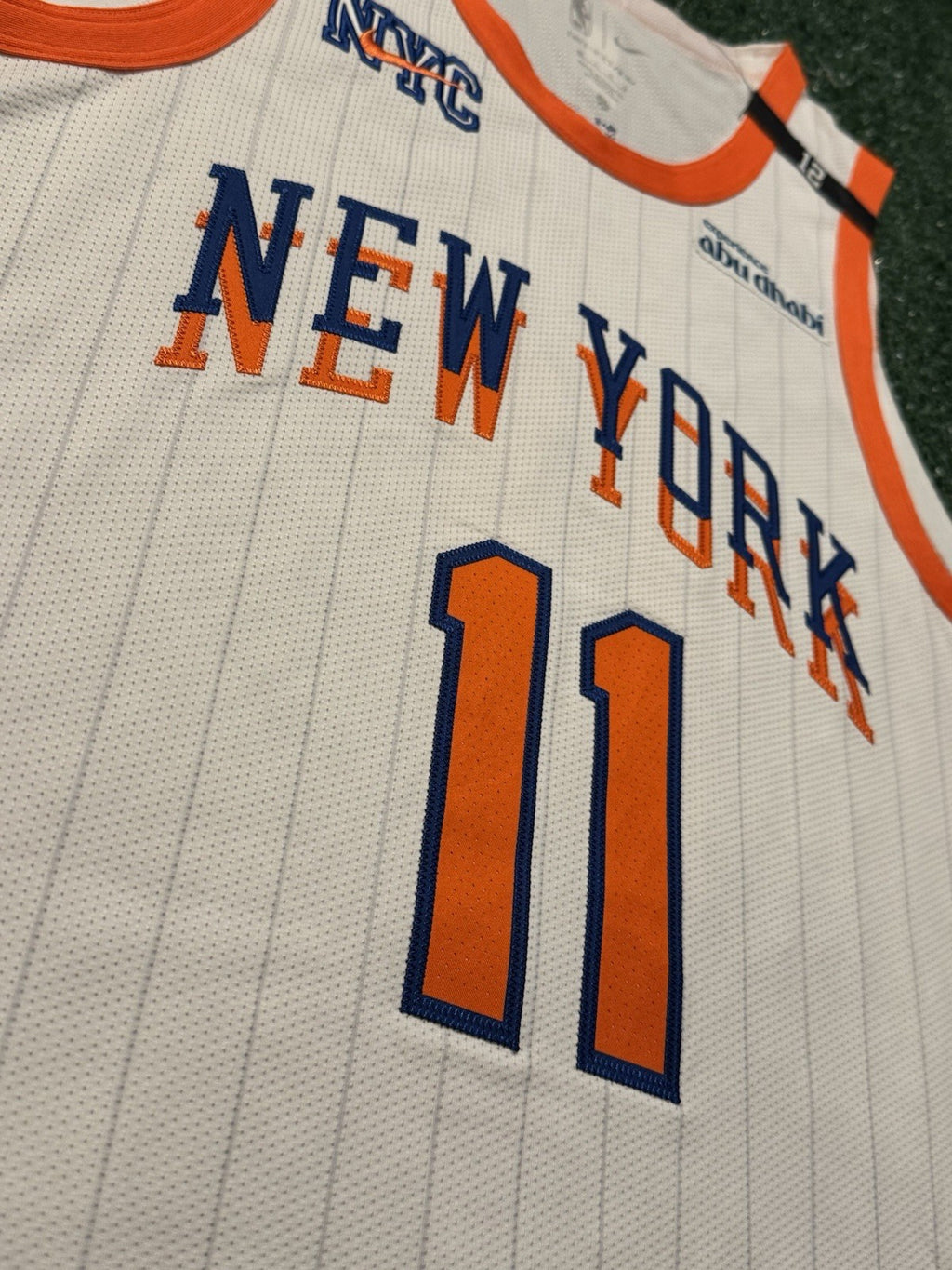Jalen Brunson New York Knicks Jersey #11 Nike ADV Authentic White Size 48 (L) NBA