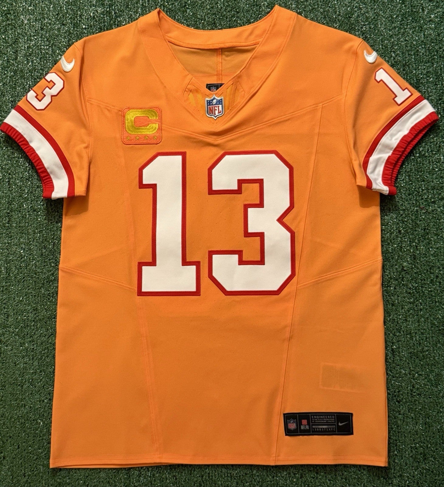 Mike Evans Tampa Bay Buccaneers Jersey #13 Nike Vapor FUSE Elite Orange Creamsicle Size 40 (Medium) NFL