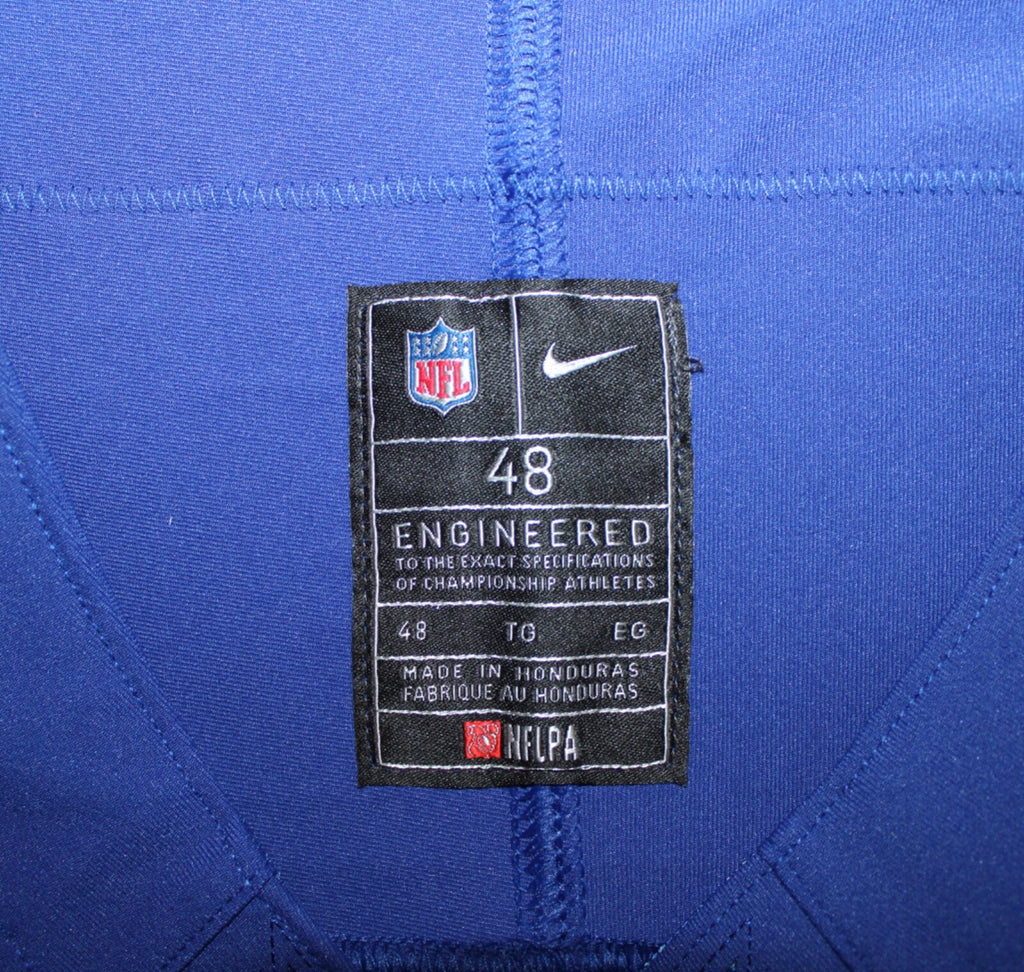 Malik Nabers New York Giants Jersey #9 Nike Vapor FUSE Elite Blue Size 48 (XL) NFL
