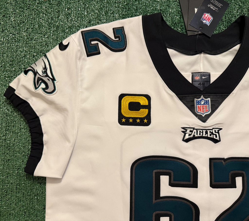 Jason Kelce Philadelphia Eagles Jersey #62 Nike Vapor Elite White Size 48 (XL) NFL