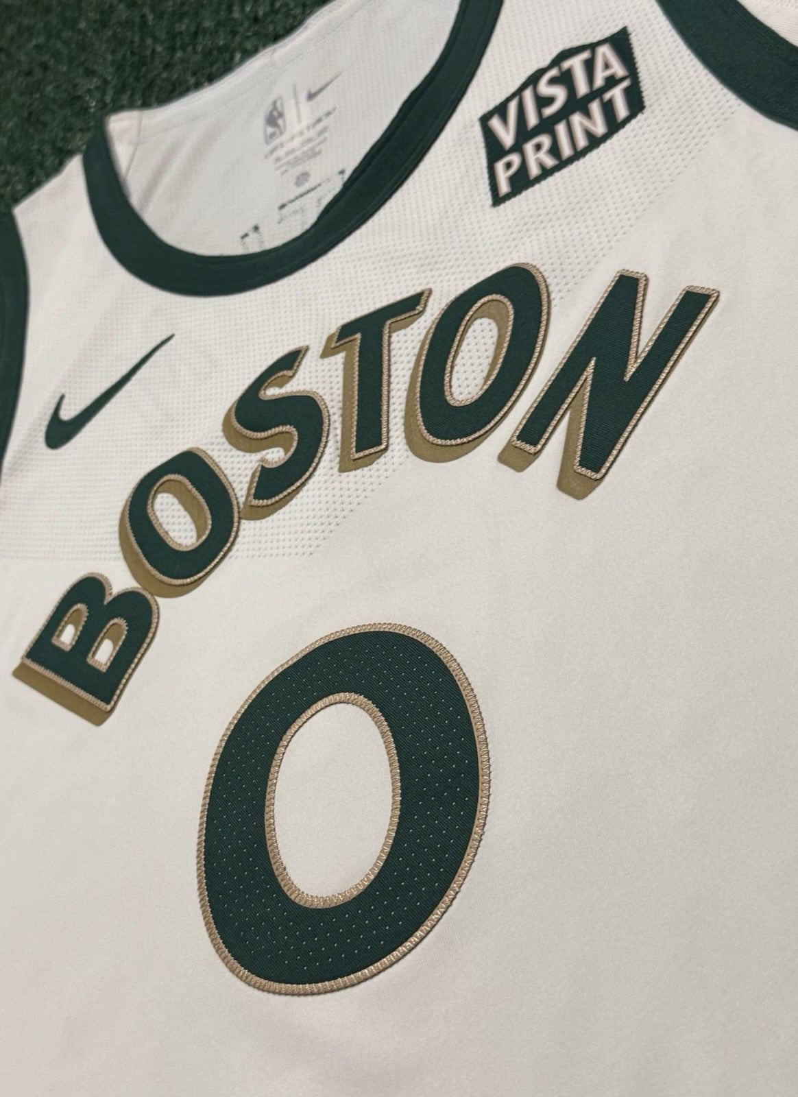 Jayson Tatum Boston Celtics Jersey #0 Nike ADV Authentic White Size 56 (XXL) NBA