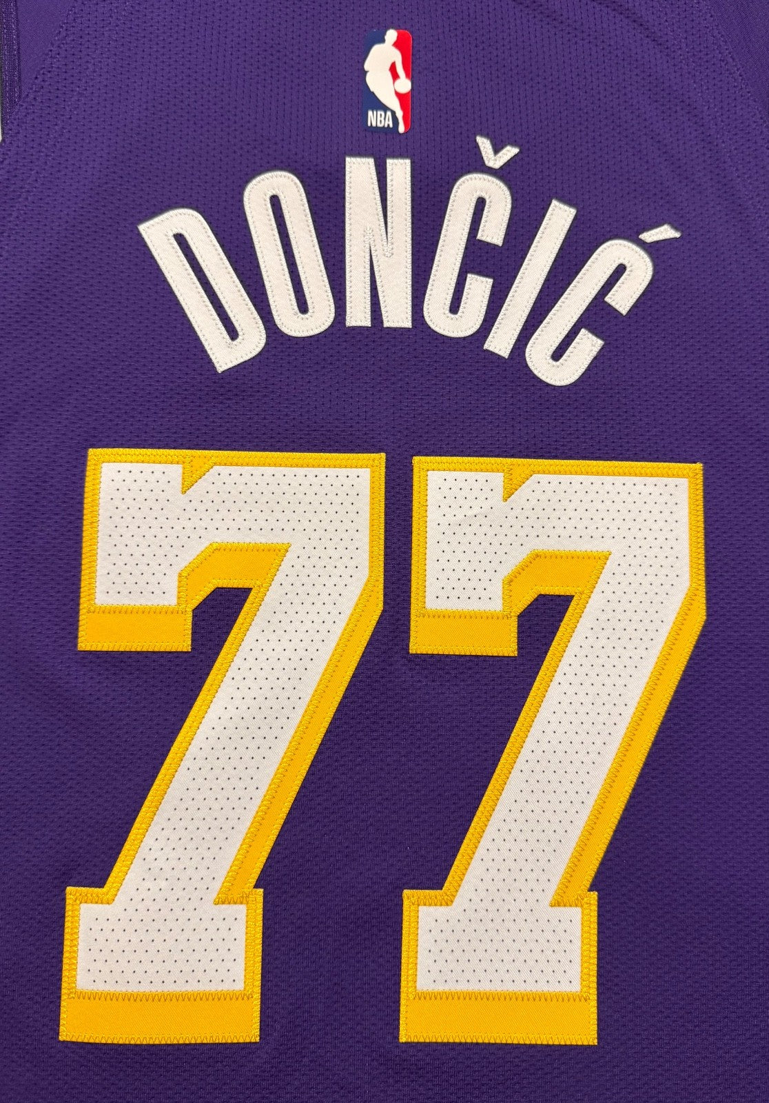 Luka Doncic Los Angeles Lakers Jersey #77 Nike ADV Authentic Purple Size 48 (L) NBA