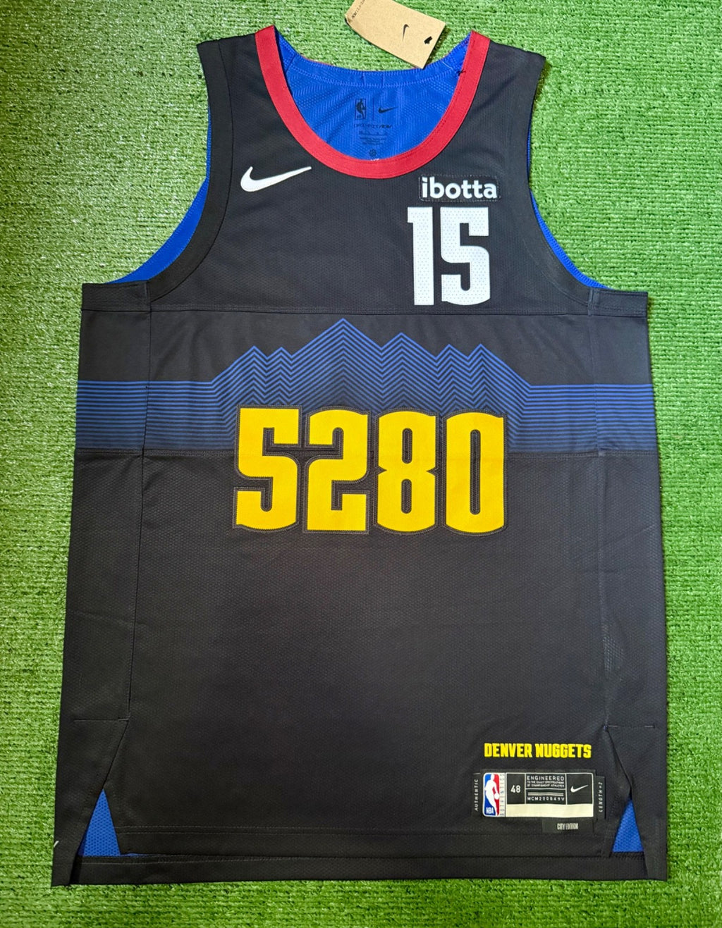 Nikola Jokic Denver Nuggets Jersey #15 Nike ADV Authentic Black Size 48 (L) NBA