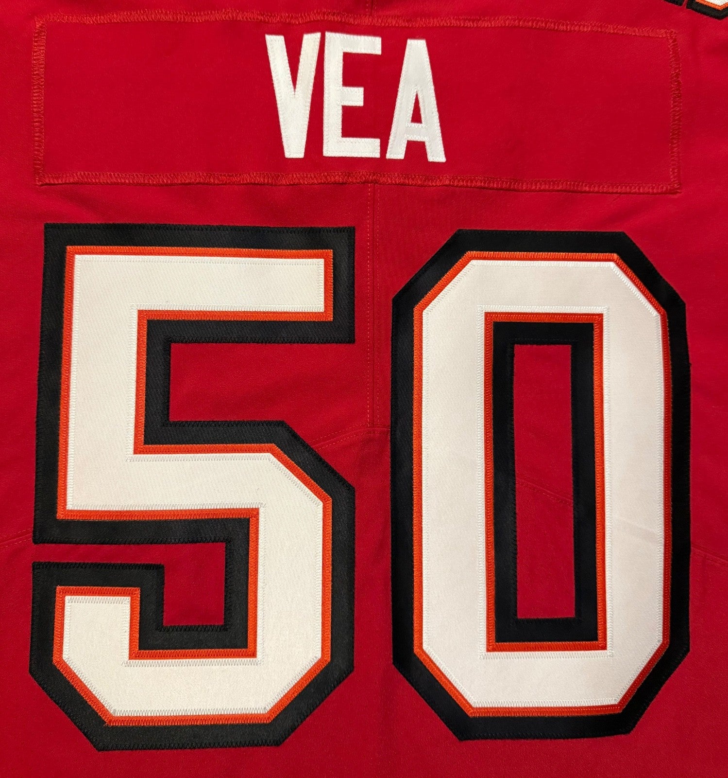 Vita Vea Tampa Bay Buccaneers Jersey #50 Nike Vapor Elite Red Size 48 (XL) NFL