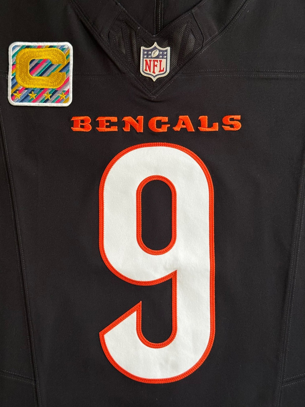 Joe Burrow Cincinnati Bengals Jersey #9 Nike Vapor FUSE Elite Black Size 48 (XL) NFL