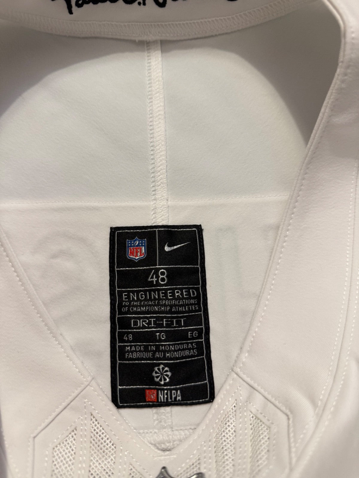 Ja'Marr Chase Cincinnati Bengals Jersey #1 Nike Vapor Fuse Elite White Size 48 (XL) NFL