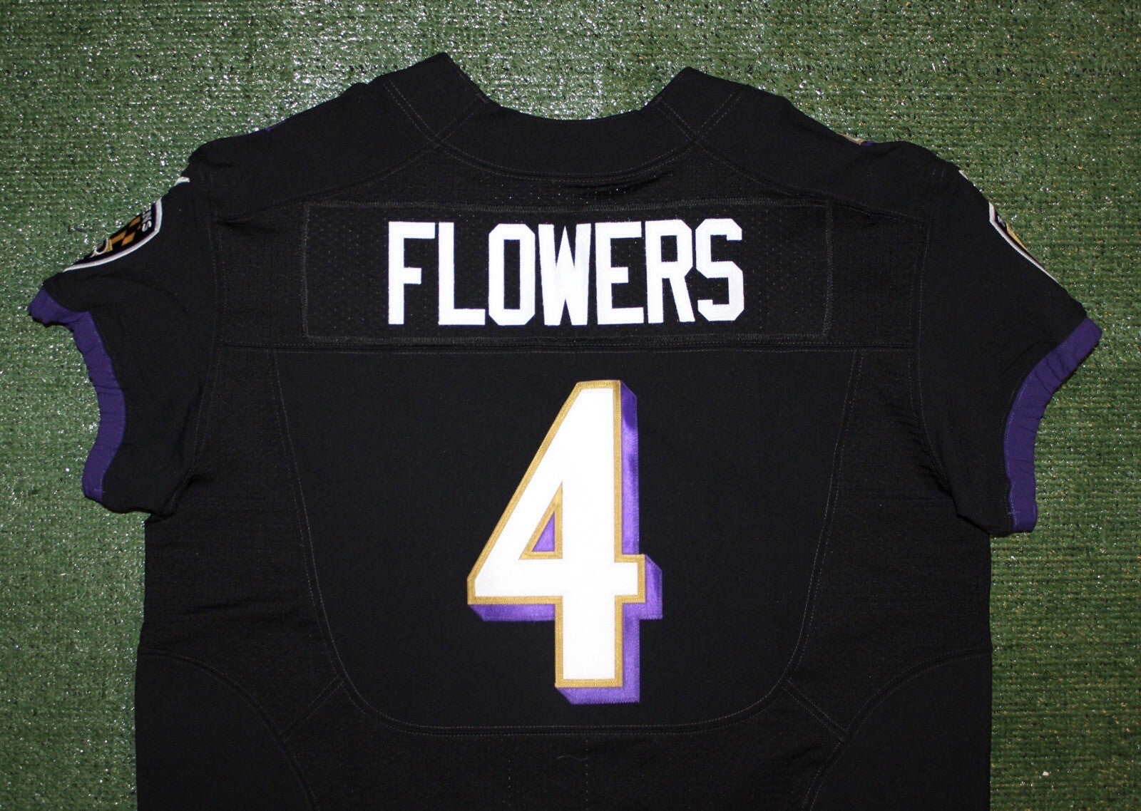 Zay Flowers Baltimore Ravens Jersey #4 Nike Vapor Elite Black Size 48 (XL) NFL