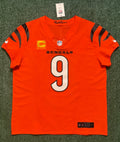 Joe Burrow Cincinnati Bengals Jersey #9 Nike Vapor FUSE Elite Orange Size 48 (XL) NFL