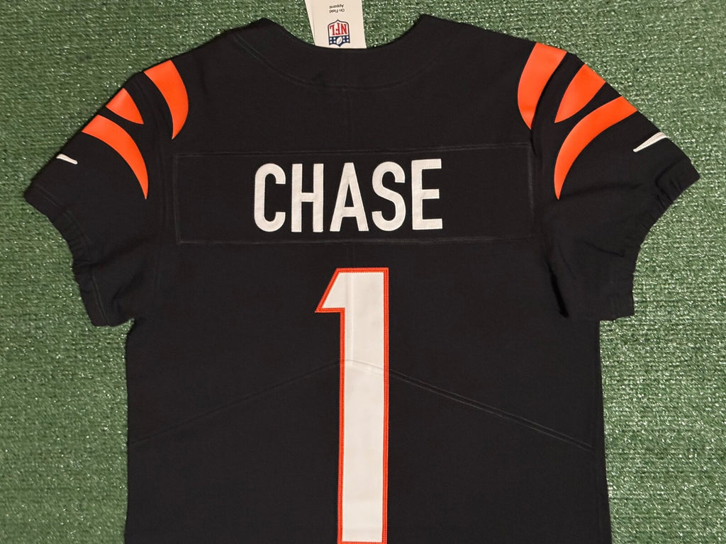 Ja'Marr Chase Cincinnati Bengals Jersey #1 Nike Vapor Elite Black Size 40 (M) NFL