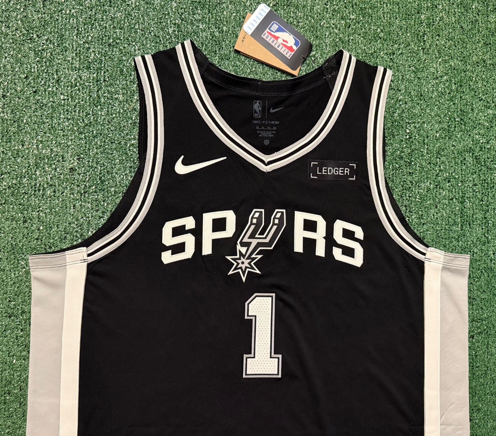 Victor Wembanyama San Antonio Spurs Jersey #1 Nike ADV Authentic White Size 52 (XL) NBA