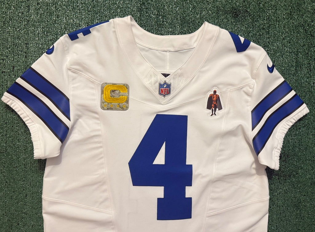 Dak Prescott Dallas Cowboys Jersey #4 Nike Vapor FUSE Elite White Size 44 (Large) NFL