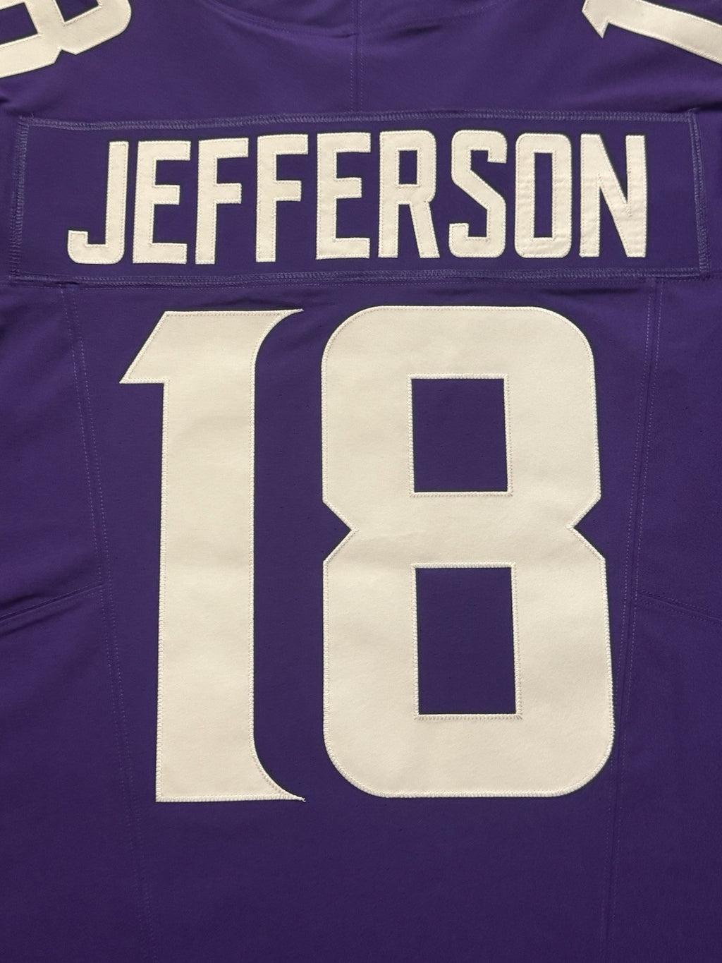 Justin Jefferson Minnesota Vikings Jersey #18 Nike Vapor FUSE Elite Purple Size 44 (Large) NFL