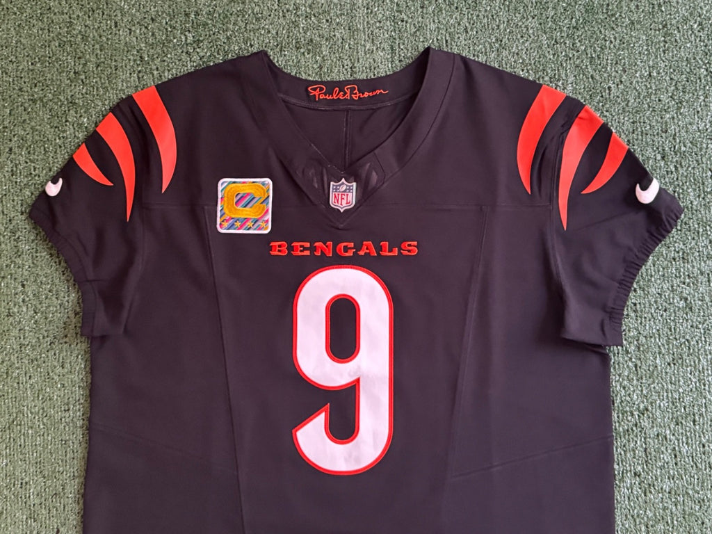 Joe Burrow Cincinnati Bengals Jersey #9 Nike Vapor FUSE Elite Black Size 48 (XL) NFL