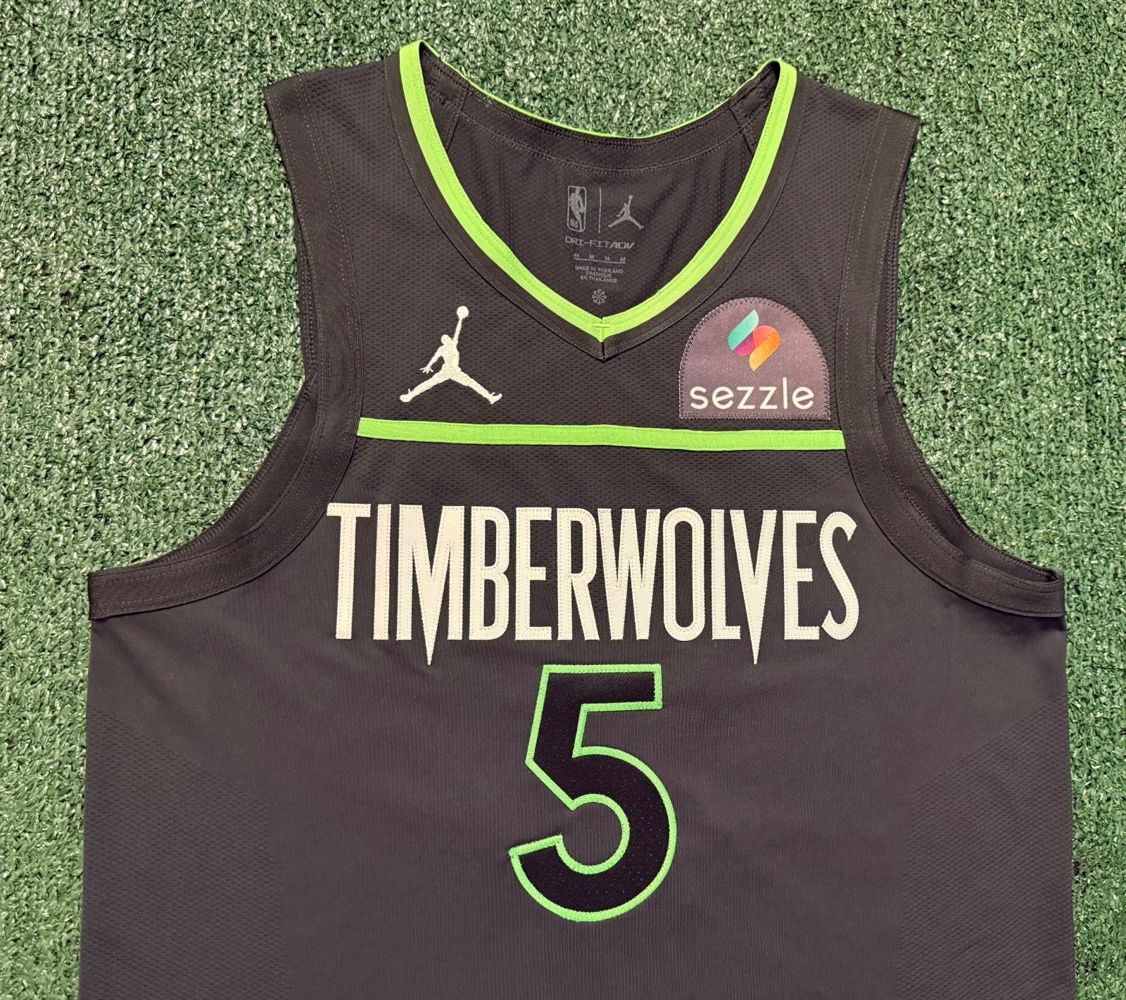Anthony Edwards Minnesota Timberwolves Jersey #5 Nike ADV Authentic Gray Size 44 (M) NBA