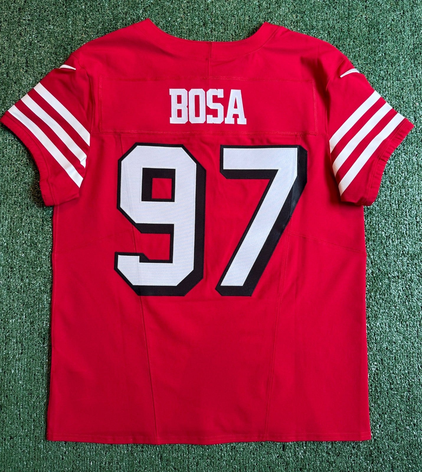 Nick Bosa San Francisco 49ers
Jersey #97 Nike Vapor FUSE Elite red Size 44 (Large) NFL