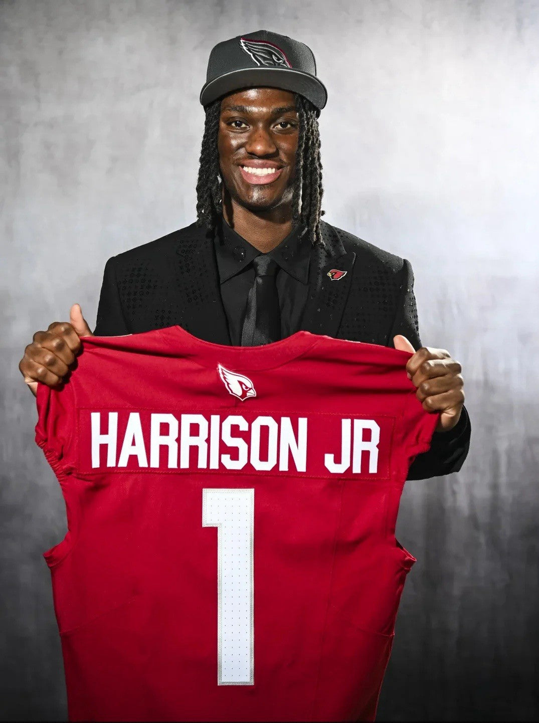 Marvin Harrison Jr Arizona Cardinals Jersey #18 Nike Vapor FUSE Elite red Size 44 (Large) NFL