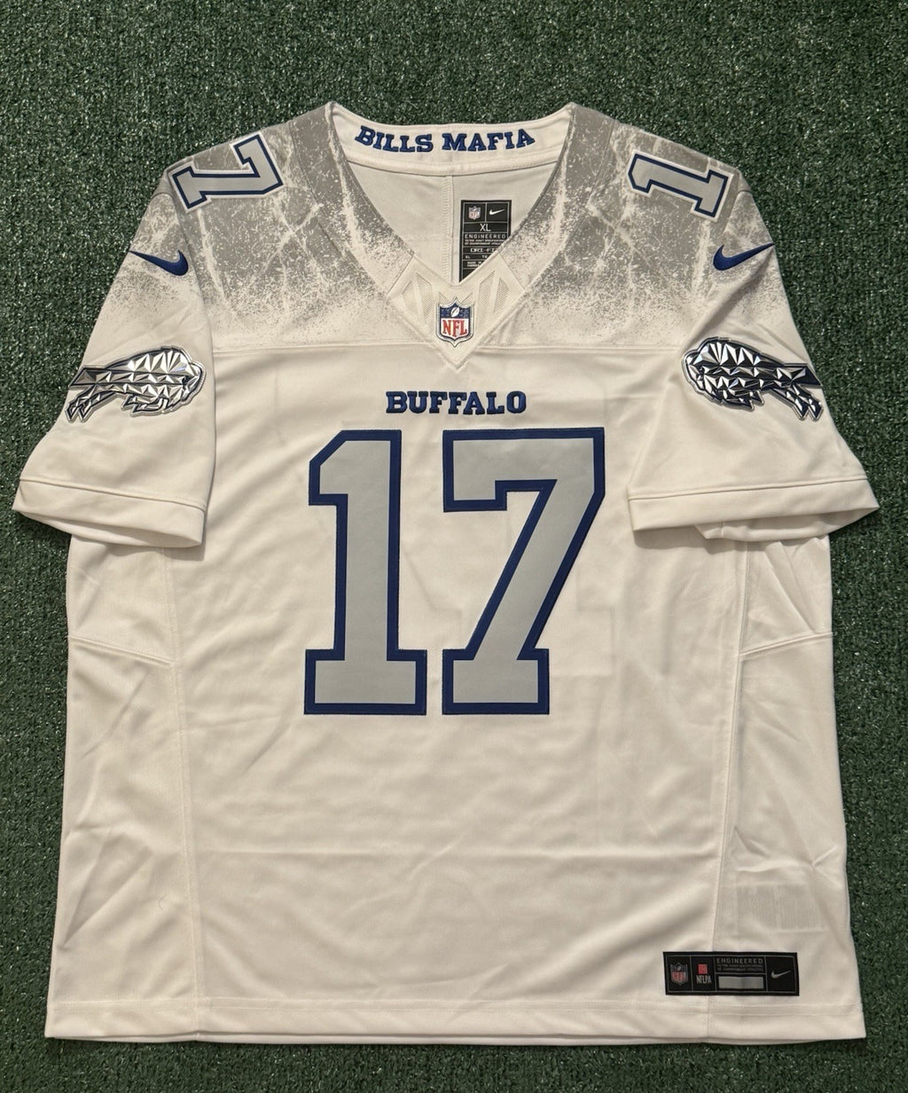 Josh Allen Buffalo Bills Jersey #17 Nike Vapor Fuse Limited Rivalry White Size XL NFL
