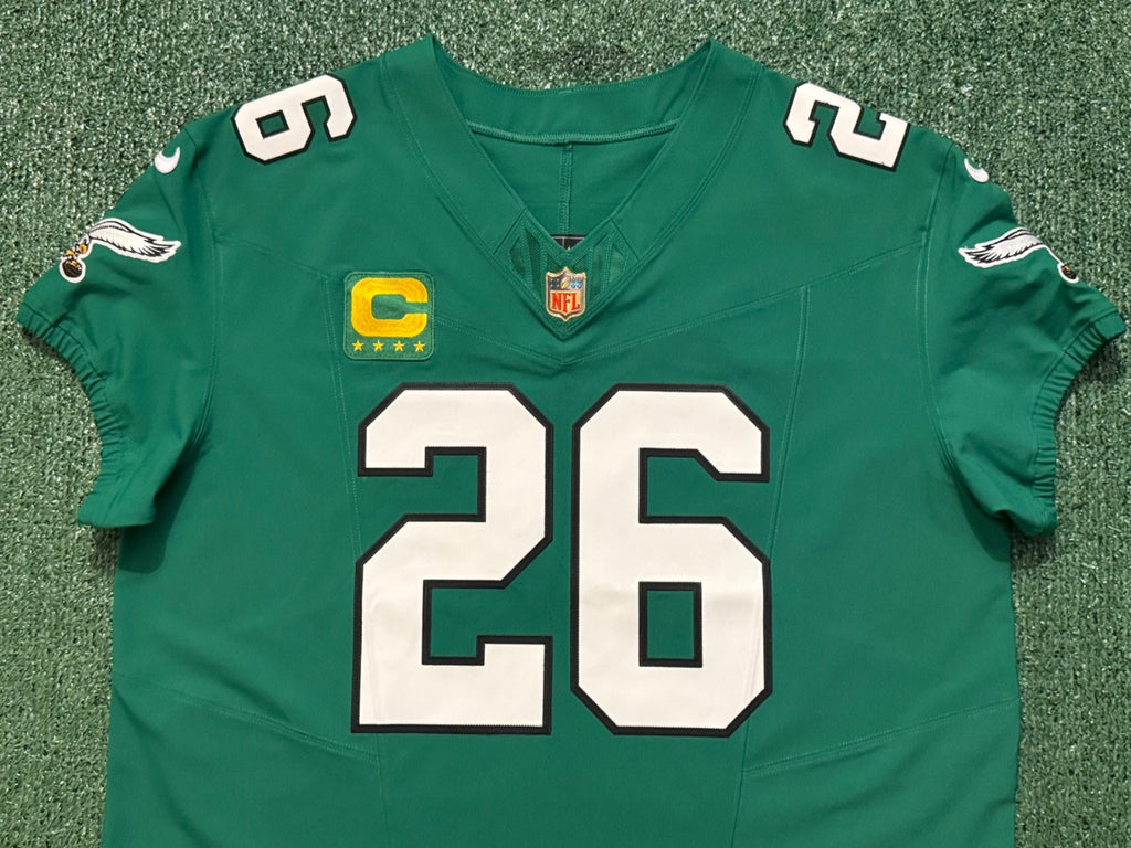 Saquon Barkley Philadelphia Eagles Jersey #26 Nike Vapor FUSE Elite Kelly Green size 48 (XL) NFL