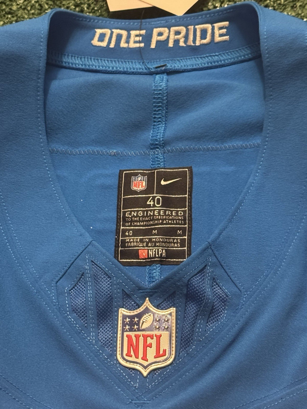 Jahmyr Gibbs Detroit Lions Jersey #26 Nike Vapor FUSE Elite Blue Size 40 (Medium) NFL