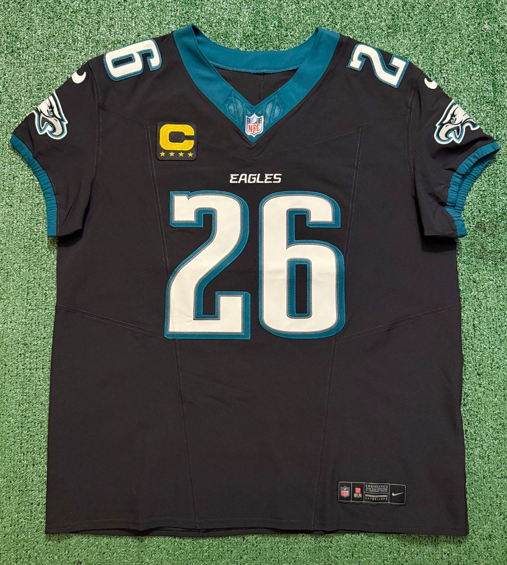 Saquon Barkley Philadelphia Eagles Jersey #26 Nike FUSE Elite Black size 48 (XL) NFL