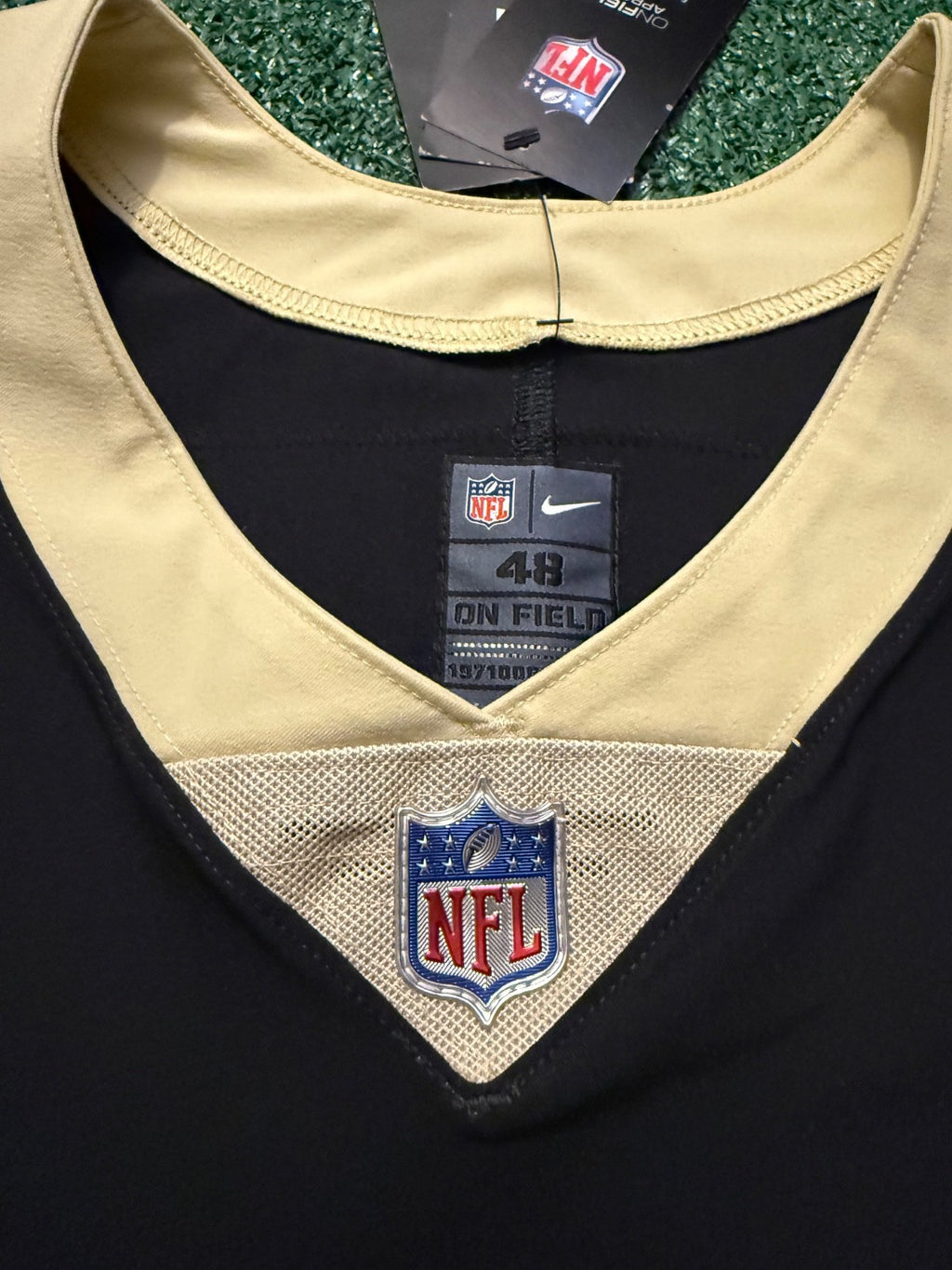 Authentic Drew Brees New Orleans Saints Jersey #9 Nike Vapor Elite Black Size 48 (XL) NFL