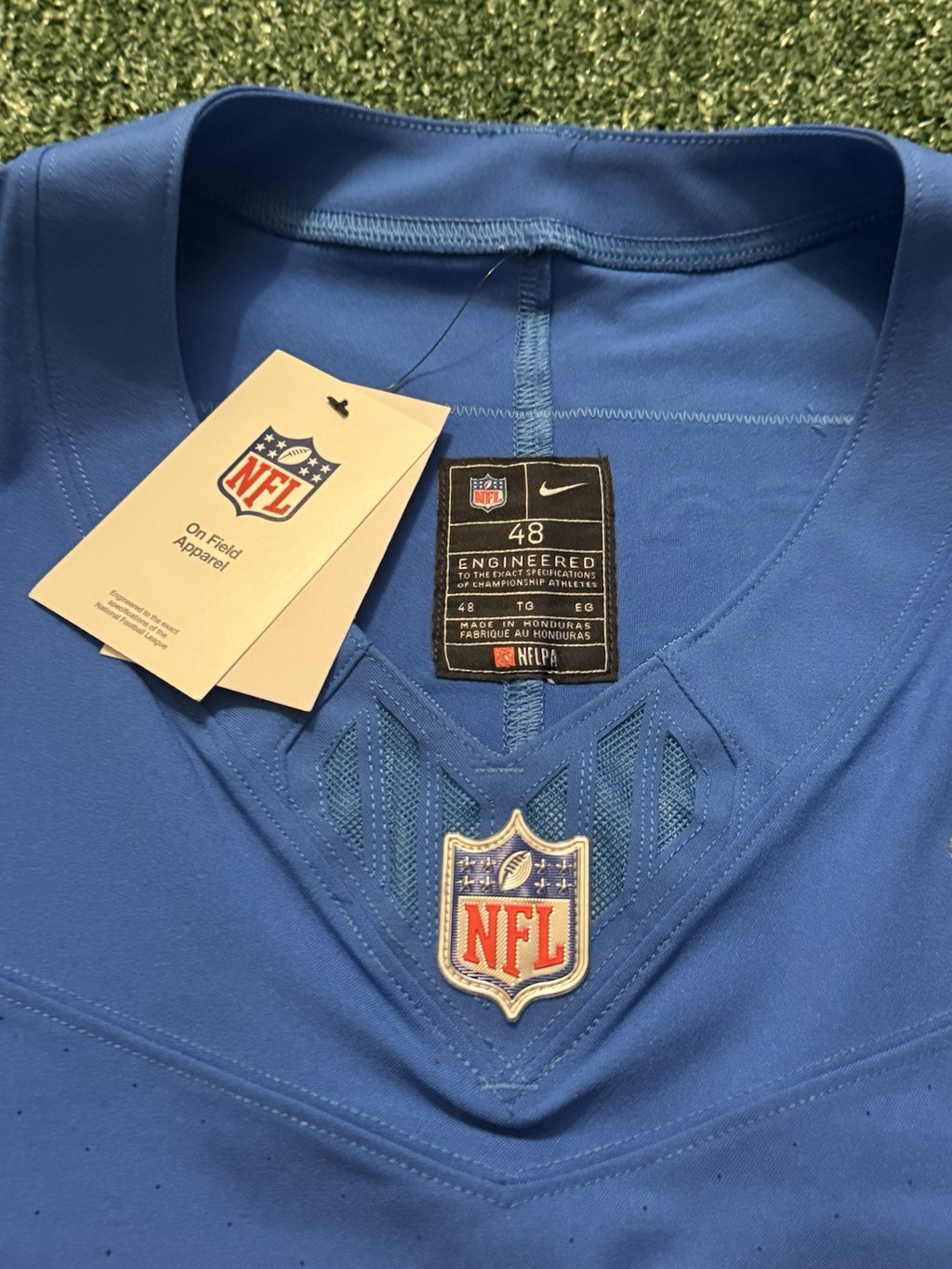 Aidan Hutchinson Detroit Lions Jersey #97 Nike Vapor FUSE Elite Blue size 48 (XL) NFL