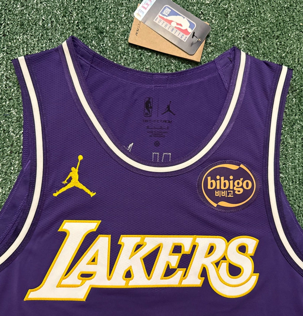 Luka Doncic Los Angeles Lakers Jersey #77 Nike ADV Authentic Purple Size 48 (L) NBA