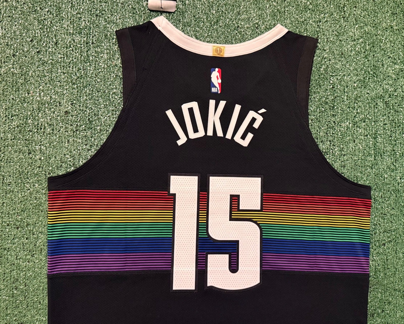 Nikola Jokic Denver Nuggets Jersey #15 Nike ADV Authentic Black Size 48 (L) NBA