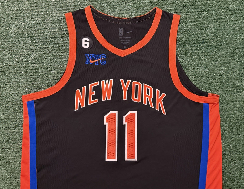 Jalen Brunson New York Knicks Jersey #11 Nike ADV Authentic Black Size 52 (XL) NBA